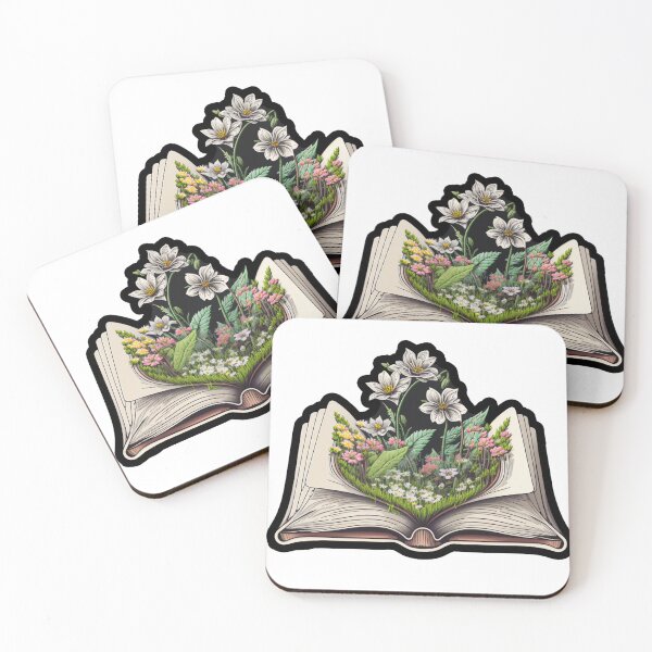 Item preview, Flowers growing from Book designed and sold by BooksnBotany.