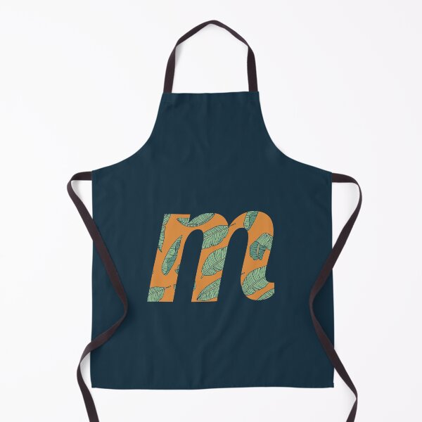 Item preview, Leaf/Feather Pattern Letter M Monogram (Gold) designed and sold by Gumblebee Design.