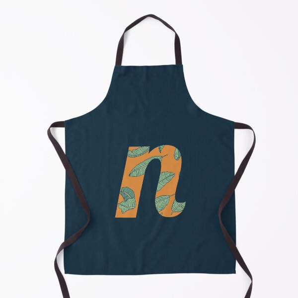 Item preview, Leaf/Feather Pattern Letter N Monogram (Gold) designed and sold by Gumblebee Design.