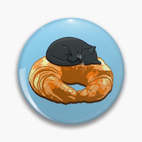 Item preview, Croissant Black Cat designed and sold by CCCDesign.