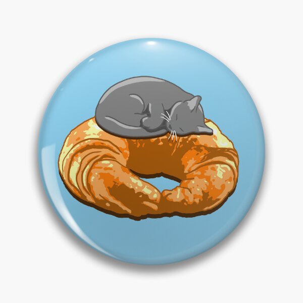Item preview, Croissant Grey Cat designed and sold by CCCDesign.