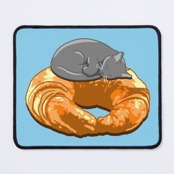 Item preview, Croissant Grey Cat designed and sold by CCCDesign.