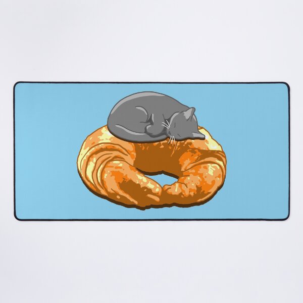 Item preview, Croissant Grey Cat designed and sold by CCCDesign.