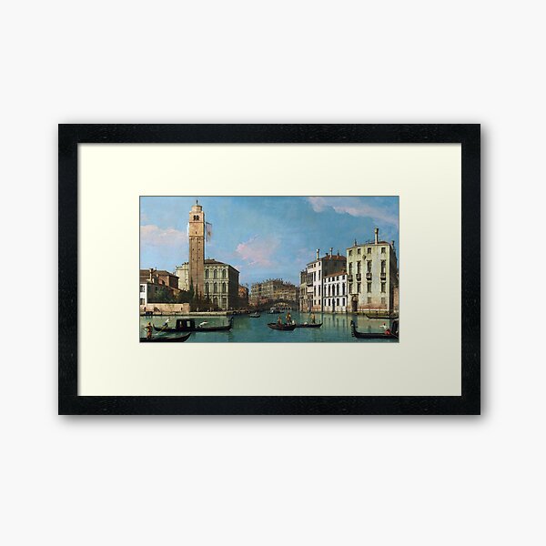 Entrance to the Cannaregio - Canaletto (1727) Framed Art Print