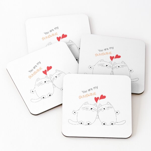 Item preview, You Are My Sunshine. Two Cats In Love        designed and sold by Tasha-design.
