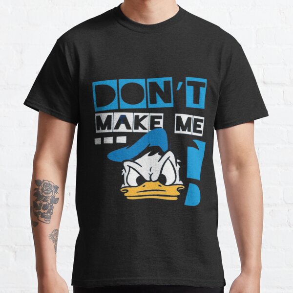 Angry Donald Duck face,daisy duck,Donald Duck,funny Donald Duck illustration,happy walking Donald Duck Classic T-Shirt