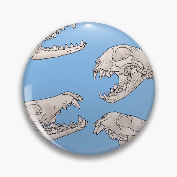 Item preview, North American Predator Skulls Blue designed and sold by Ashley Gagnon.