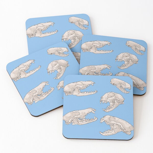 Item preview, North American Predator Skulls Blue designed and sold by Ashley Gagnon.