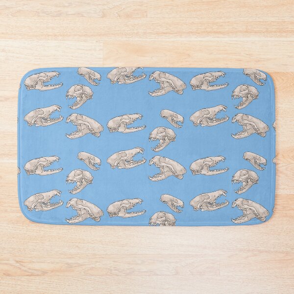 Item preview, North American Predator Skulls Blue designed and sold by Ashley Gagnon.