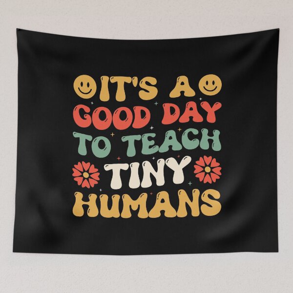 Item preview, It's A Good Day To Teach Tiny Humans Retro Design - Funny Teacher Vintage designed and sold by naworas.