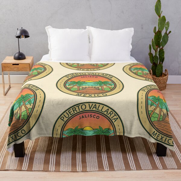 Item preview, Puerto Vallarta Mexico Circle Badge designed and sold by KrisSidDesigns.
