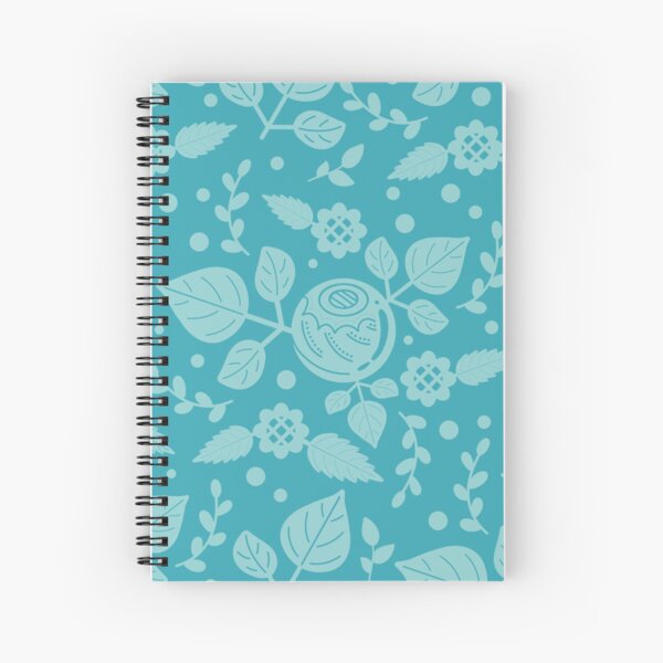 Item preview, Botanical Wildflower Aesthetic Leaf Nature Garden Pattern Aqua designed and sold by TheBunnoBandit.