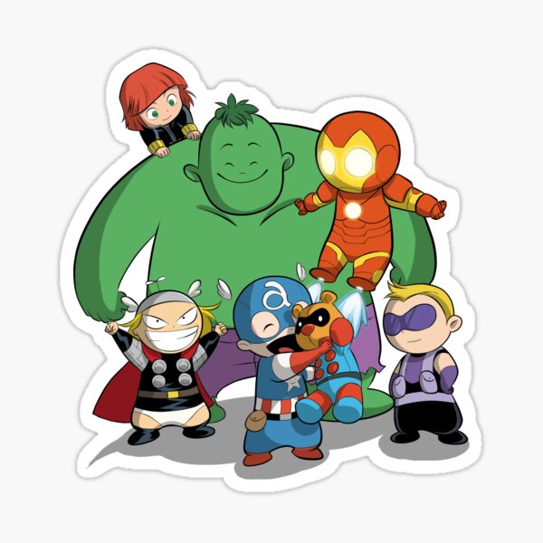 "Baby A-vengers" Sticker For Sale By Vivalski | Redbubble