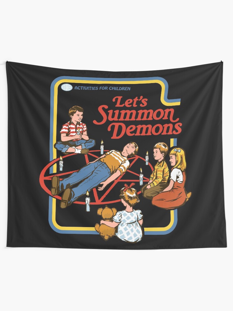 Alternate view of Let's Summon Demons Tapestry