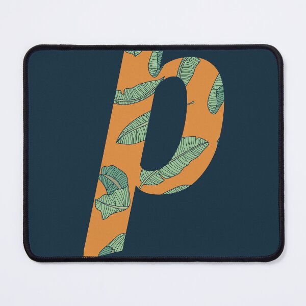 Item preview, Leaf/Feather Pattern Letter P Monogram (Gold) designed and sold by Gumblebee Design.