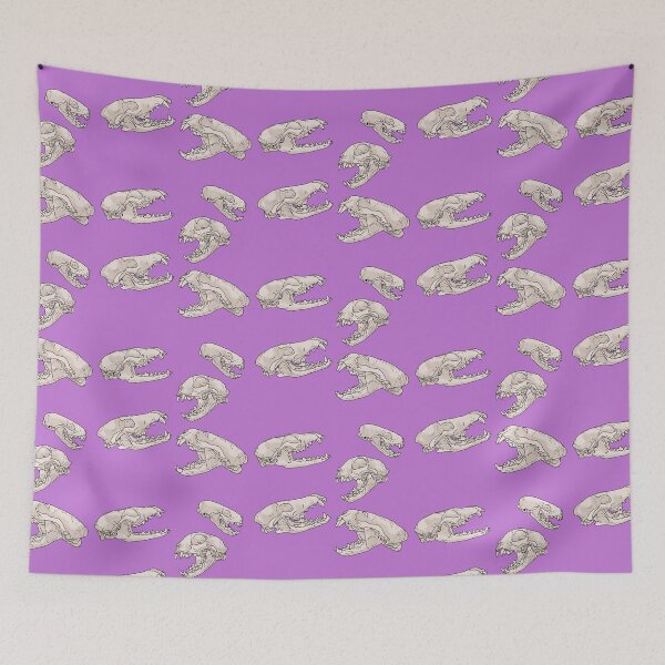 Item preview, North American Predator Skulls Purple designed and sold by Ashley Gagnon.