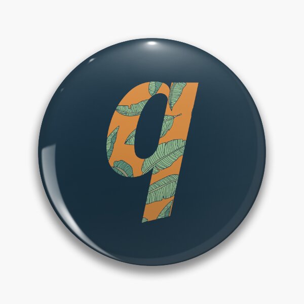 Item preview, Leaf/Feather Pattern Letter Q Monogram (Gold) designed and sold by Gumblebee Design.