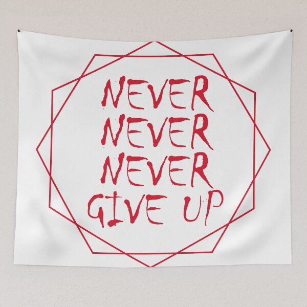 Item preview, Never Give Up  motivational t-shirts designed and sold by Divas ⭐⭐⭐⭐⭐.
