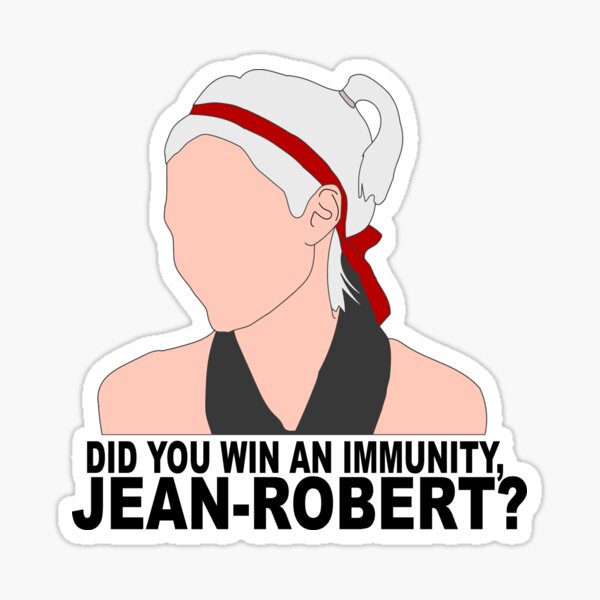 CBS Survivor China Courtney Yates- Did you win an immunity, Jean Robert? Sticker