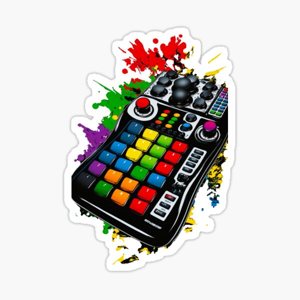 Controller midi keyboard 4 beatmaker pop art Sticker