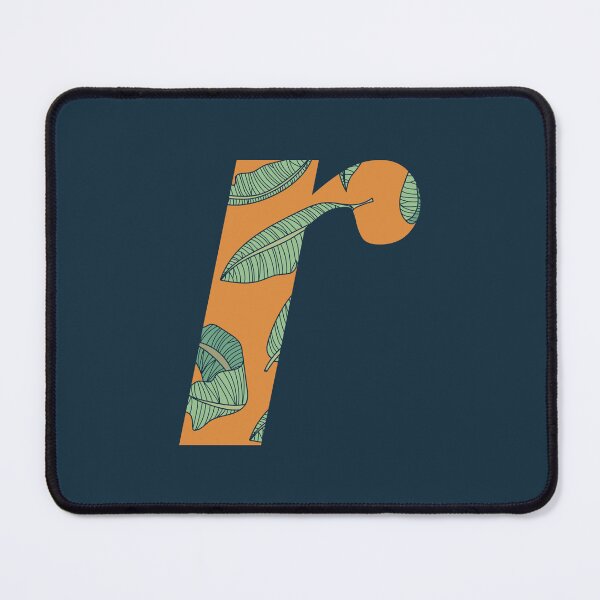 Item preview, Leaf/Feather Pattern Letter R Monogram (Gold) designed and sold by Gumblebee Design.