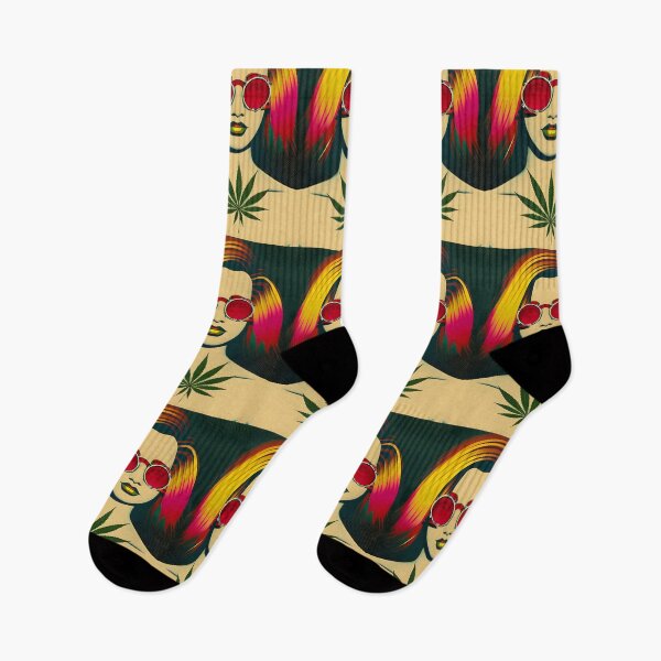 Artikelvorschau, Trippy Ganja Hippie - digitale Acrylmalerei entworfen und verkauft von theWeppen.