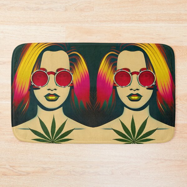 Artikelvorschau, Trippy Ganja Hippie - digitale Acrylmalerei entworfen und verkauft von theWeppen.