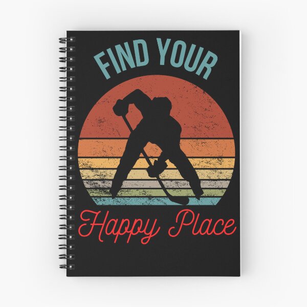 Item preview, Chasing Victory: Silhouette of a Hockey Player and Retro Sunset designed and sold by BuyByButterfly.
