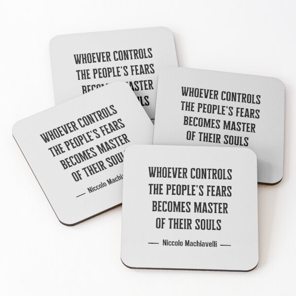Item preview, Whoever Controls The People's Fears Becomes Master Of Their Souls. designed and sold by QuotesAreFun.