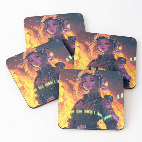 Item preview, American Firefighter Girl: Battle of the Flames designed and sold by ultra-cool.