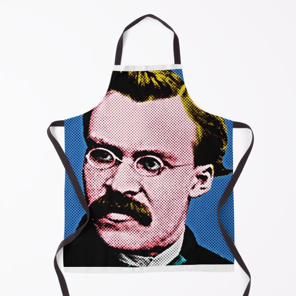 Item preview, Frederick Nietzsche Pop Art Portrait in Blue Background designed and sold by OnlyPopArt.