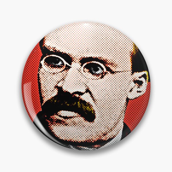 Item preview, Frederick Nietzsche Pop Art Portrait in Red Background designed and sold by OnlyPopArt.