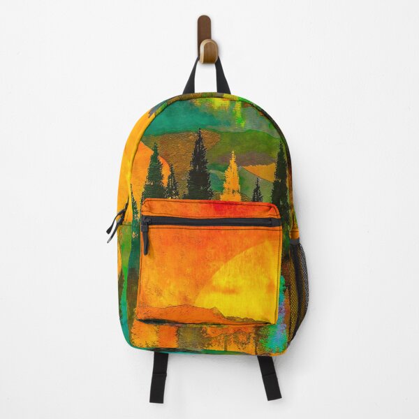 Item preview, colourful forest mountain painting designed and sold by JD369.