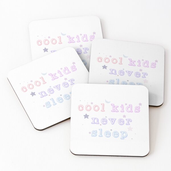 Item preview, Cool kids never sleep quote soft pastel aesthetic  designed and sold by Loveartse.