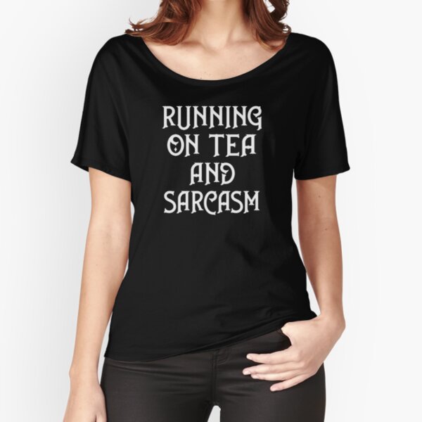 Item preview, Running on Tea and Sarcasm Cheeky Witch® designed and sold by cheekywitch.