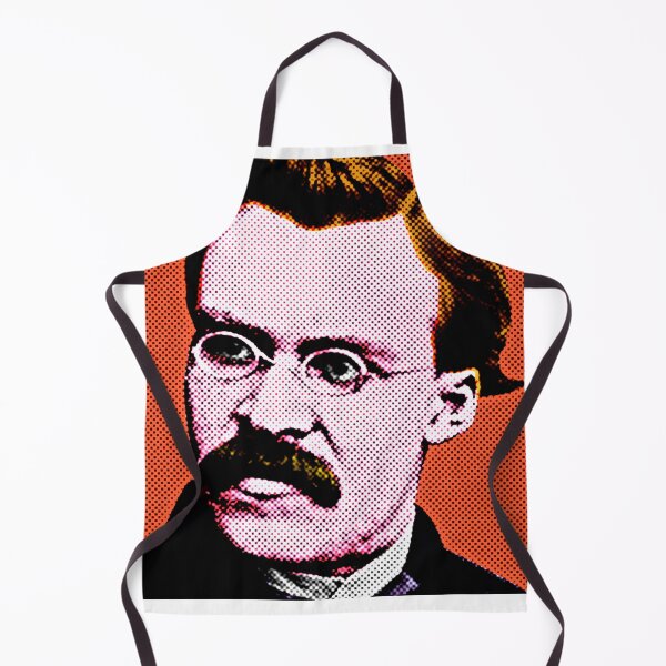 Item preview, Frederick Nietzsche Pop Art Portrait in Orange Background designed and sold by OnlyPopArt.