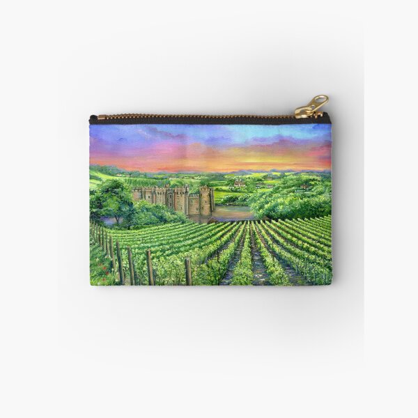 Item preview, 'Bodiam Castle from Sedlescombe Vineyard at Dusk' by Sonia Finch designed and sold by Sonia Finch.