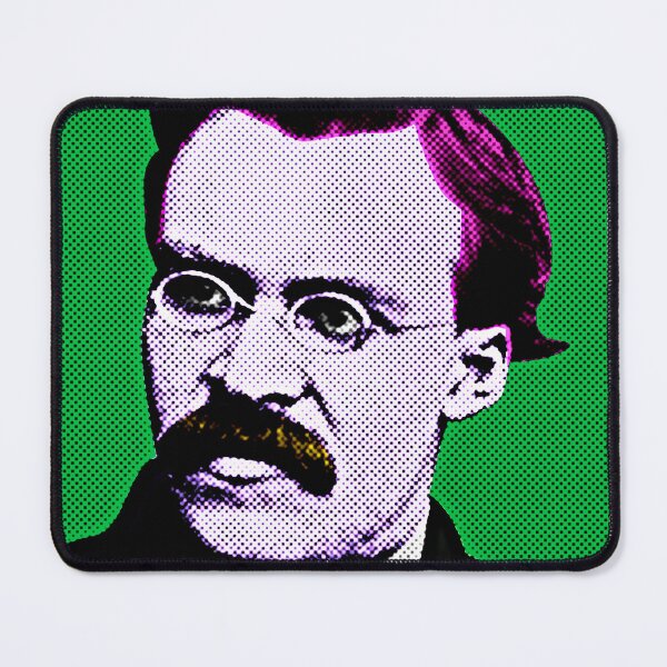 Item preview, Frederick Nietzsche Pop Art Portrait in Green Background designed and sold by OnlyPopArt.