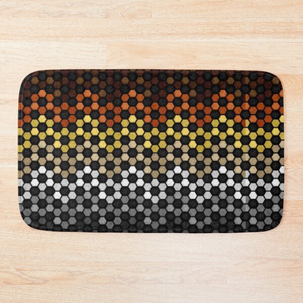 Item preview, Seamless Football Pattern in Gay Bear Pride Flag Colors designed and sold by LiveLoudGraphic.
