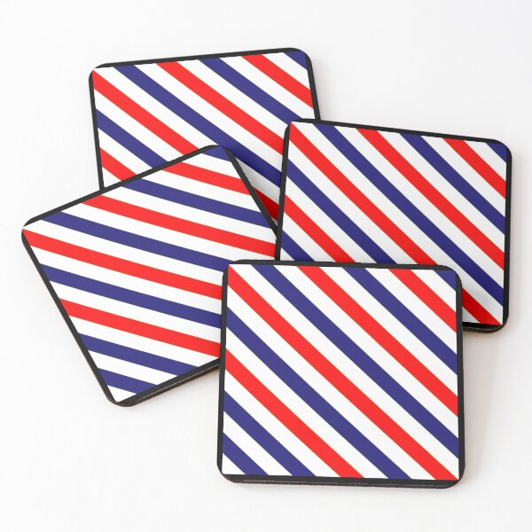 Item preview, Red white blue barber stripes mod design designed and sold by ModSupporters.