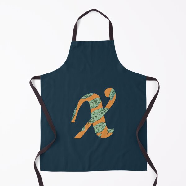 Item preview, Leaf/Feather Pattern Letter X Monogram (Gold) designed and sold by Gumblebee Design.