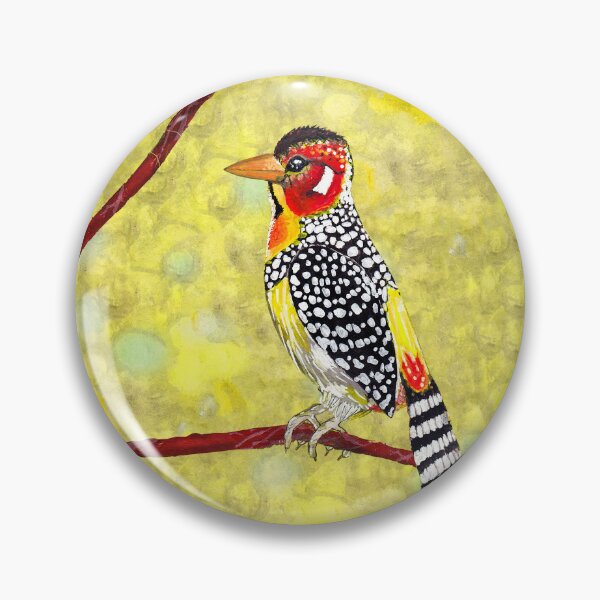 Item preview, Red-faced Spotted Yellow Warbler from Kenya designed and sold by KarendiBeeArts.