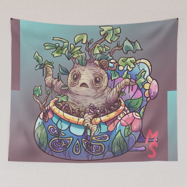 Item preview, Baby Mandrake in pot designed and sold by MedussaSolar.