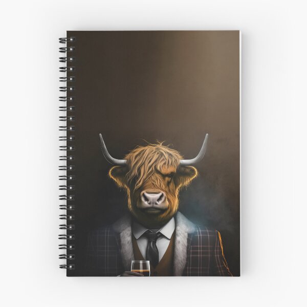 Item preview, Scottish highland cattle drink whiskey designed and sold by PixelPack Design.