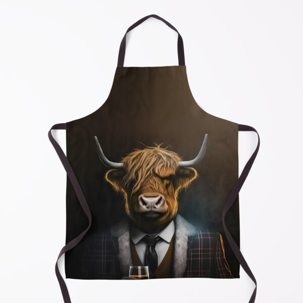 Item preview, Scottish highland cattle drink whiskey designed and sold by PixelPack Design.