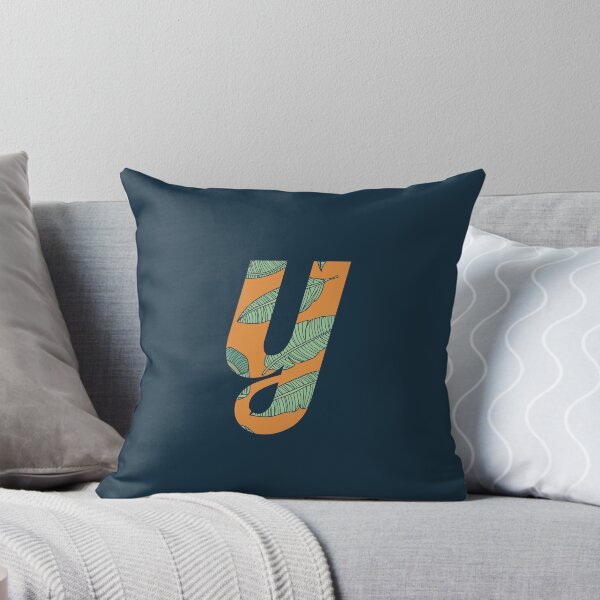 Item preview, Leaf/Feather Pattern Letter Y Monogram (Gold) designed and sold by Gumblebee Design.
