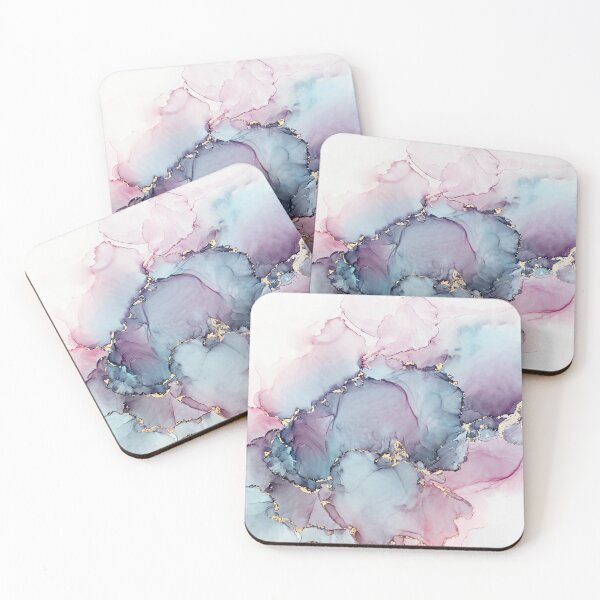 Item preview, Alcohol Ink painting. Cotton Candy Clouds designed and sold by Tiffany Solorio.