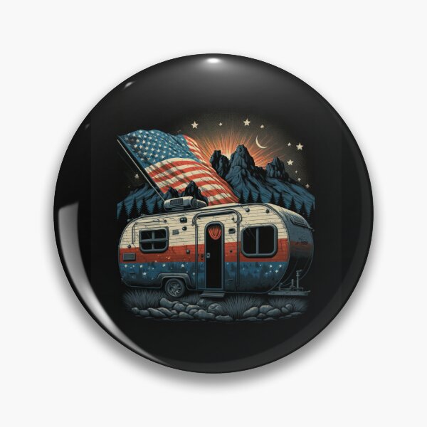 Item preview, Patriotic Campers American Flag designed and sold by druckfun.