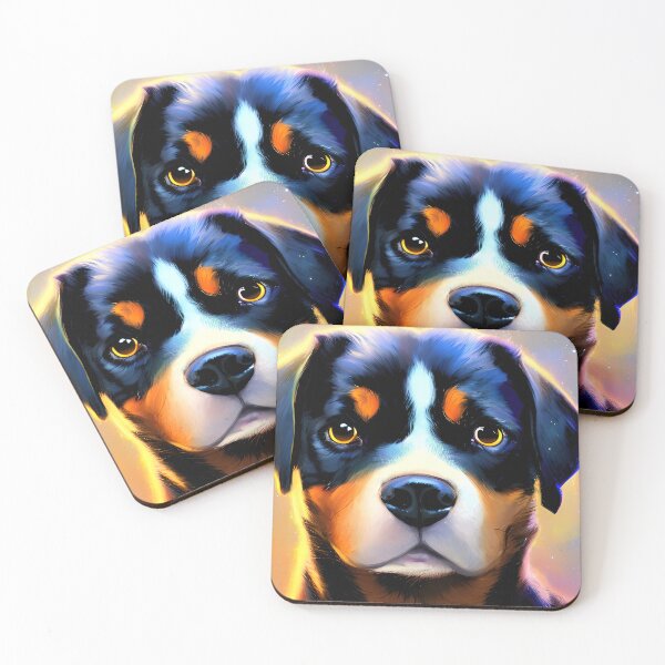 Item preview, Bernese Mountain Dog Puppy in Space designed and sold by Aww_To_Z Animals.