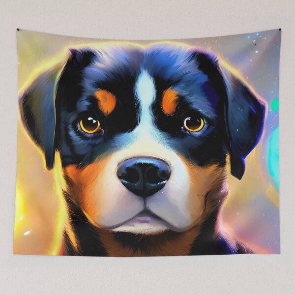 Item preview, Bernese Mountain Dog Puppy in Space designed and sold by Aww_To_Z Animals.